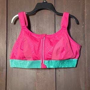 Shefit Pink and Green Sports Bra